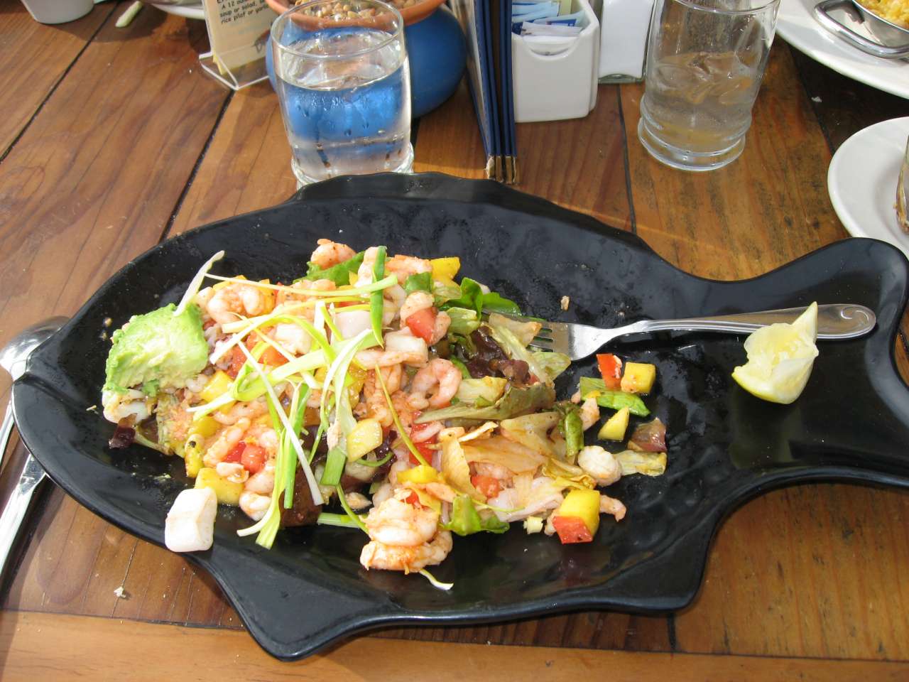 Seafood Salad at Goleta Beachside Cafe