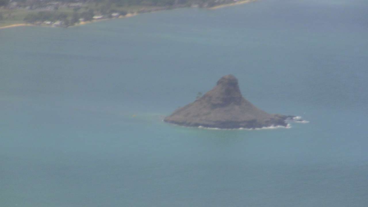 Chinese Hat island over Oahu