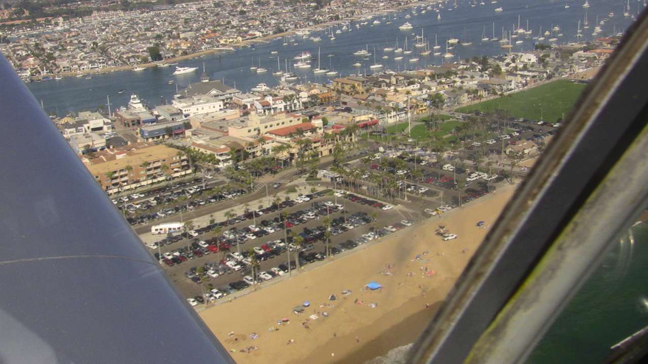 New port beach from the air