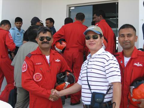 With a indian pilot