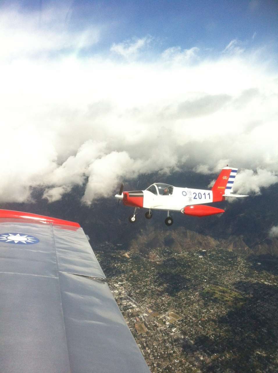 With Jeffrey flying his PL-2 over Pasadena ...