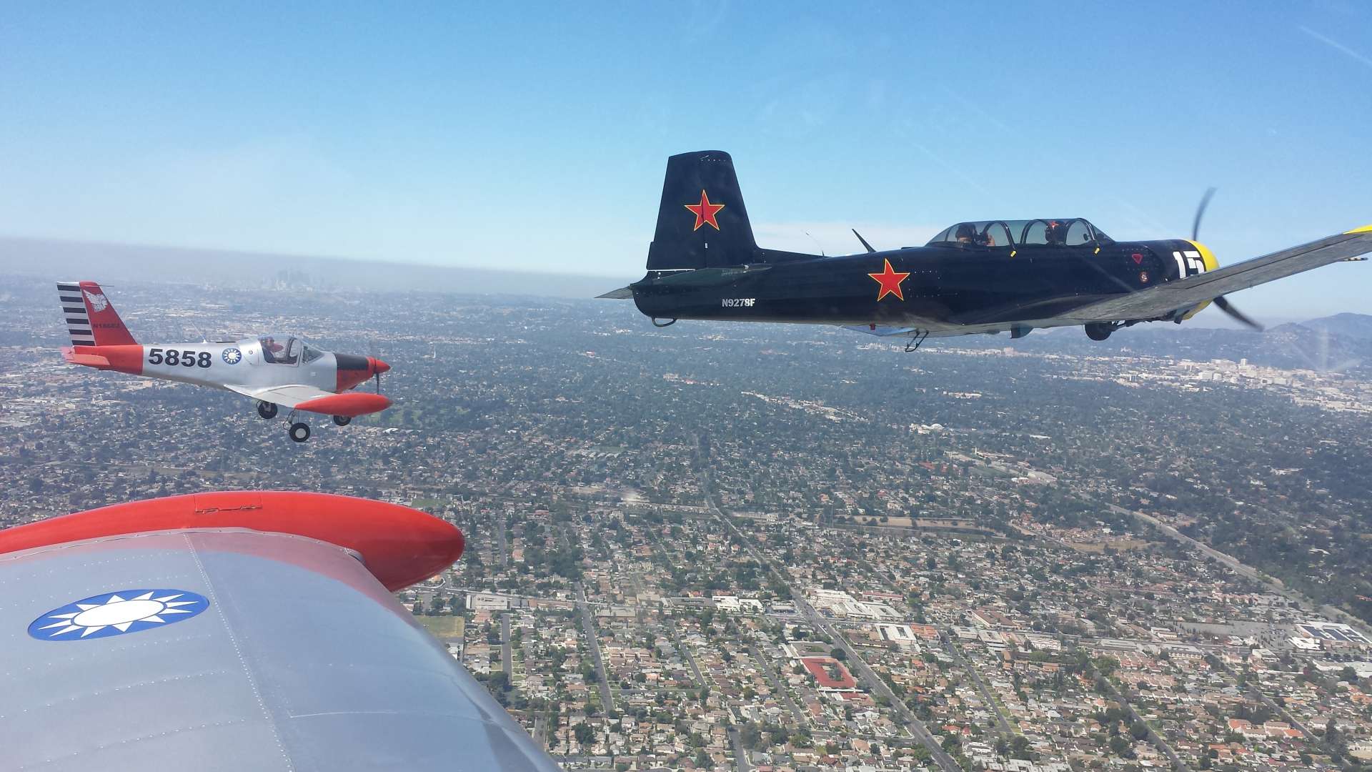 Formation over Pasadena