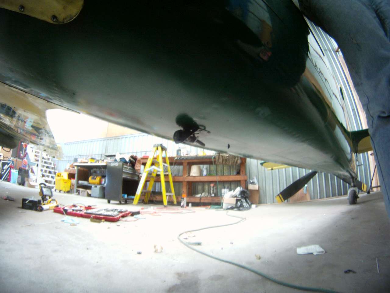 Yak-50 Belly cam based on truck backup camera