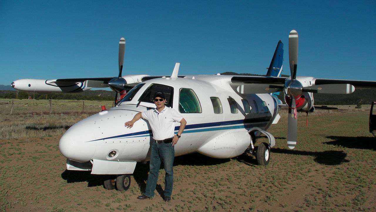 Randall MU-2B landed at Gold Field's dirt runway